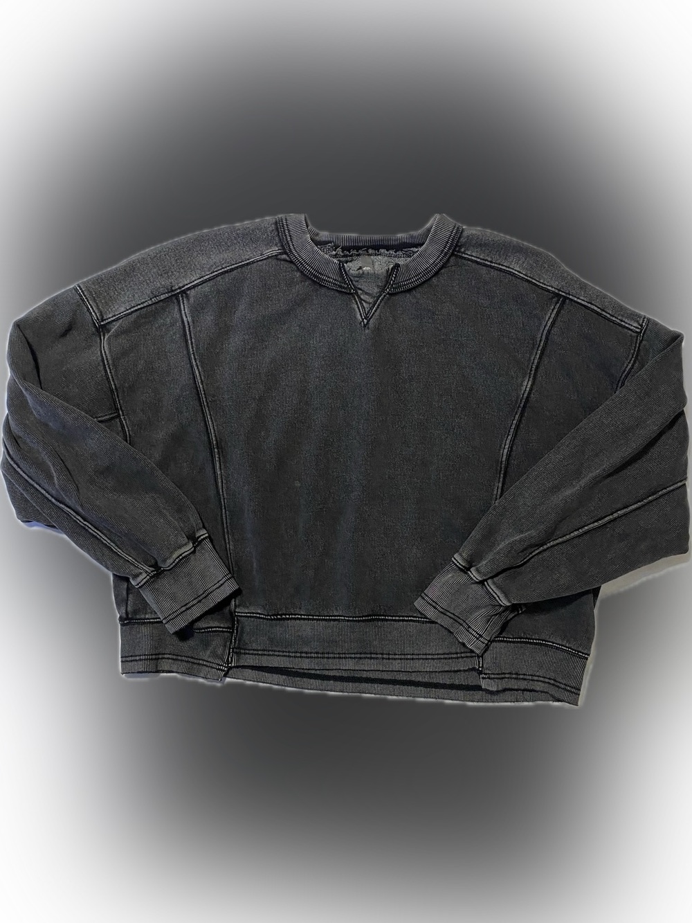 FP Movement by Free People Washed Charcoal Crewneck Sweatshirt